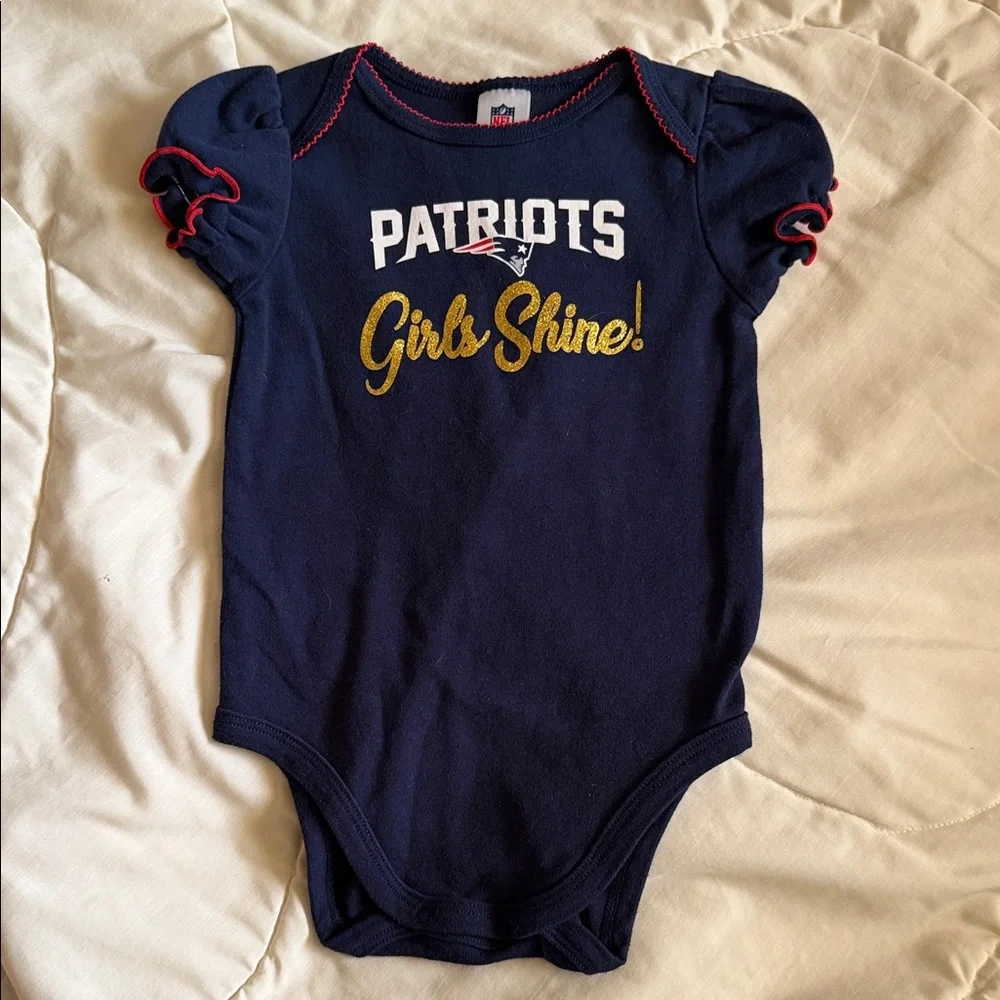 New England Patriots Baby Onesies Set Lot 18 Months